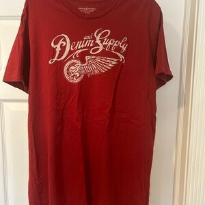 Denim & Supply Ralph Lauren Red Graphic Tee